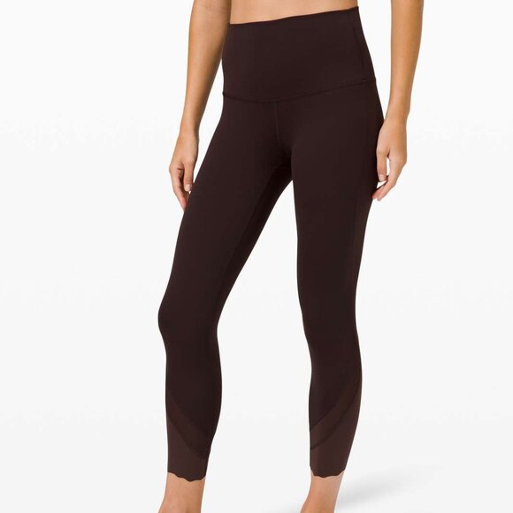 Lululemon Wunder Under High-Rise Crop 23" *Updated Scallop Luxtreme French Press - Picture 1 of 10